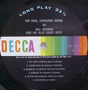 LP - Bill Monroe & His Blue Grass Boys - The High Lonesome Sound - Mono