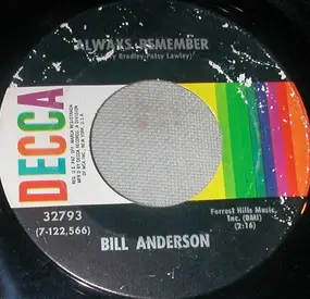 Bill Anderson - Always Remember