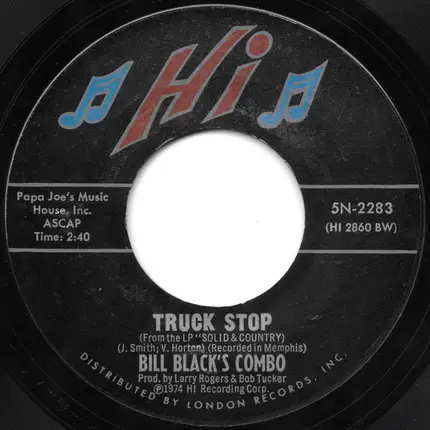 Bill Black's Combo - Boilin' Cabbage / Truck Stop