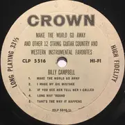 LP - Bill Campbell - Make the World Go Away & Other 12 String C&W Instrumental Favorites - Mono