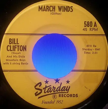 Bill Clifton And His Dixie Mountain Boys - March Winds