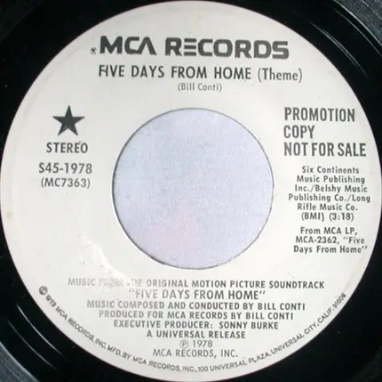 Bill Conti - Five Days from Home