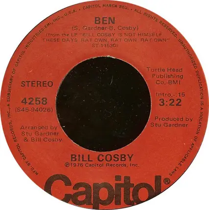 Bill Cosby - Yes, Yes, Yes / Ben