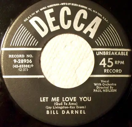 Bill Darnel - The Game Of Love