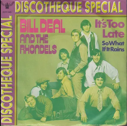 Bill Deal & the Rondells - It's Too Late