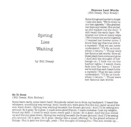 Bill Deasy - Spring Lies Waiting
