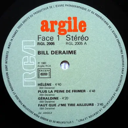 Bill Deraime - Plus La Peine De Frimer