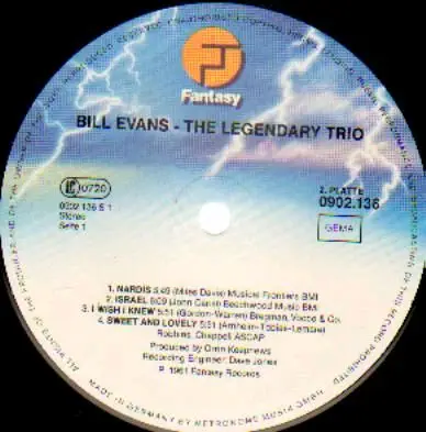 Bill Evans - The Legendary Trio