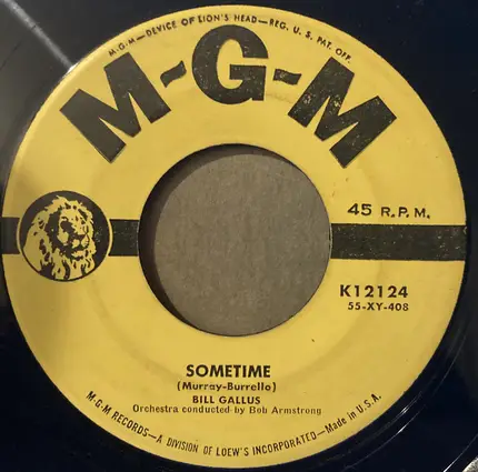 Bill Gallus - Sometime / Foolishly