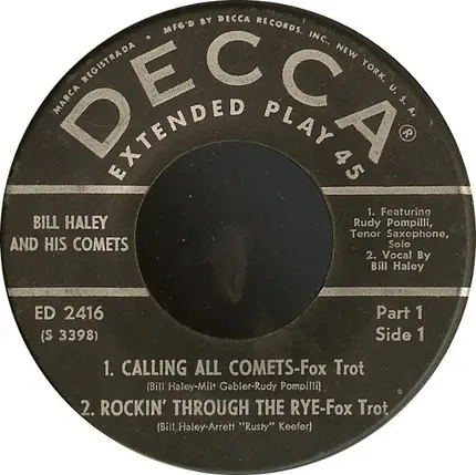 Bill Haley And His Comets - Rock 'N' Roll Stage Show - Part 1