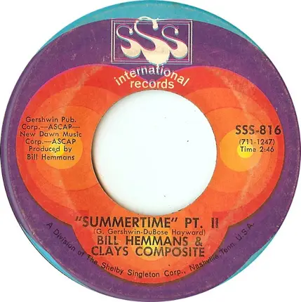 Bill Hemmans & Clay's Composite - Summertime