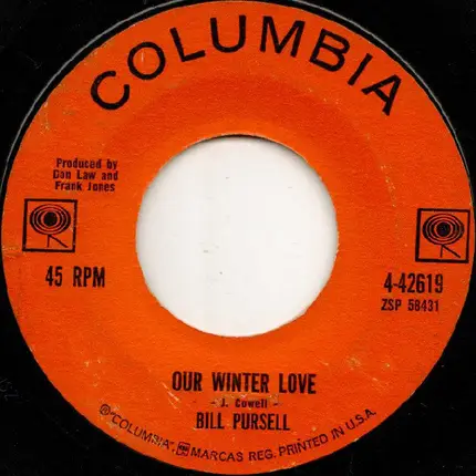 Bill Pursell - A Wound Time Can't Erase / Our Winter Love