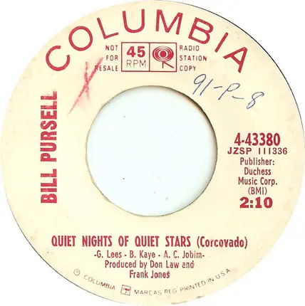 Bill Pursell - Quiet Nights Of Quiet Stars (Corcovado)
