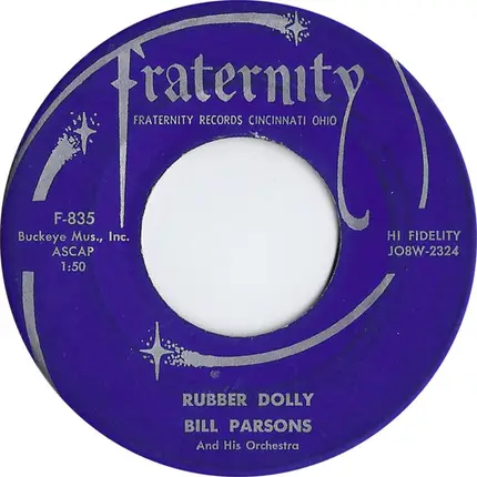 Bill Parsons And His Orchestra - The All American Boy