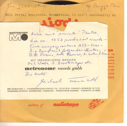 Bill Potts, Bill Evans, Phil Woods u.a. - Summertime/It ain't necessarily so