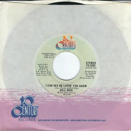 Bill Rice - I Can See Me Lovin' You Again