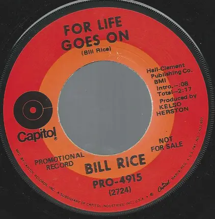 Bill Rice - Just Plain Lonely