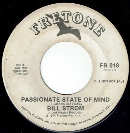 Bill Strom - The Blind Leading The Blind/Passionate Frame Of Mind