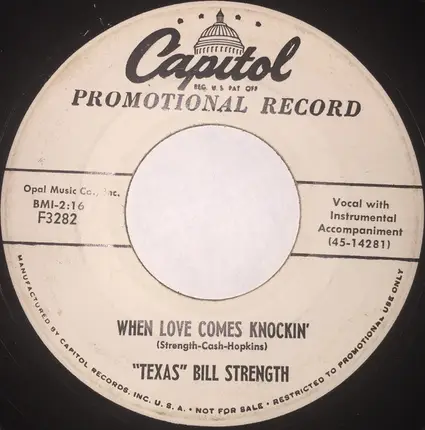 Bill Strength - When Love Comes Knockin' / Turn Around