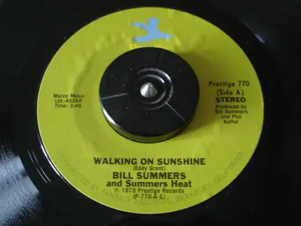 Bill Summers & Summers Heat - Walking On Sunshine