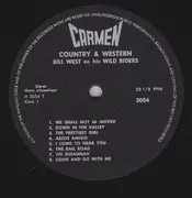 LP - Bill West And His Wild Riders - Country & Western