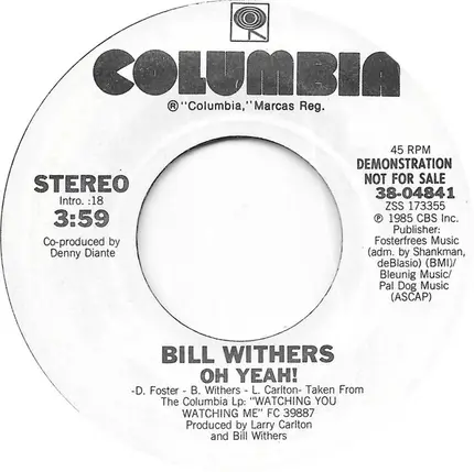 Bill Withers - Oh Yeah!