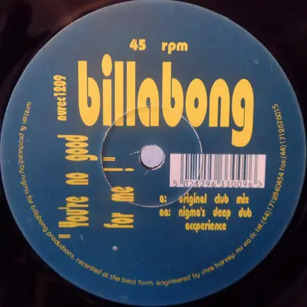 Billabong - You're No Good For Me
