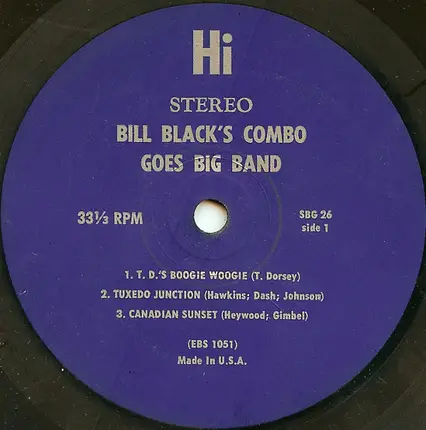 Bill Black's Combo - Goes Big Band