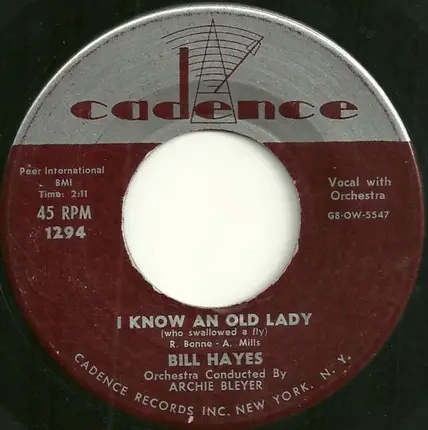 Bill Hayes - Das Ist Musik / I Know An Old Lady