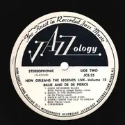 LP - Billie And De De Pierce - New Orleans The Legends Live - Volume 15