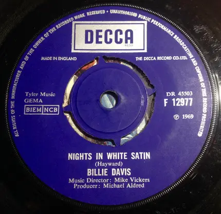 Billie Davis - Nights In White Satin