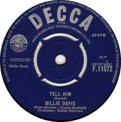 Billie Davis - Tell Him