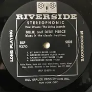 LP - Billie & De De Pierce - Vocal Blues And Cornet In The Classic Tradition