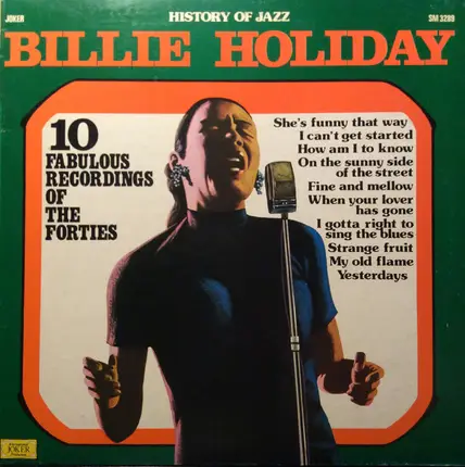 Billie Holiday - 10 Fabulous Recordings Of The Forties