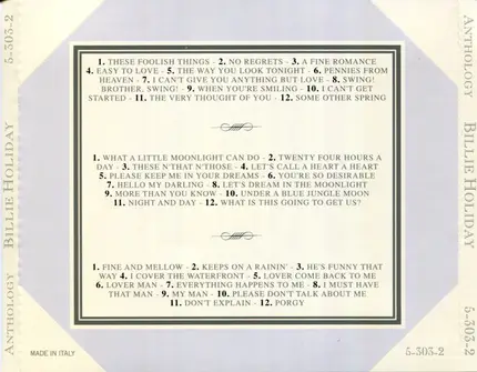 Billie Holiday - The Millenium Anthology