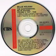 CD - Billie Holiday - The Quintessential Billie Holiday Volume 5 (1937-1938)