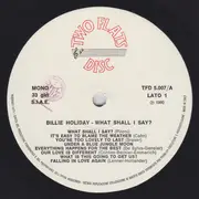 LP - Billie Holiday - What Shall I Say?