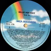 LP - Billie Holiday - Billie Holiday Volume II - Mono