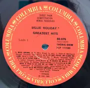 LP - Billie Holiday - Billie Holiday Greatest Hits