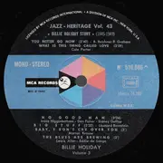 LP - Billie Holiday - Billie Holiday Story Vol. 3 1945-1949
