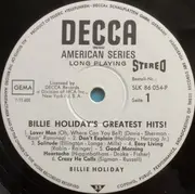 LP - Billie Holiday - Billie Holiday's Greatest Hits!