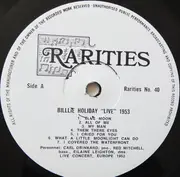 LP - Billie Holiday - 'Live' 1953