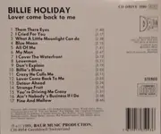 CD - Billie Holiday - Lover Come Back To Me