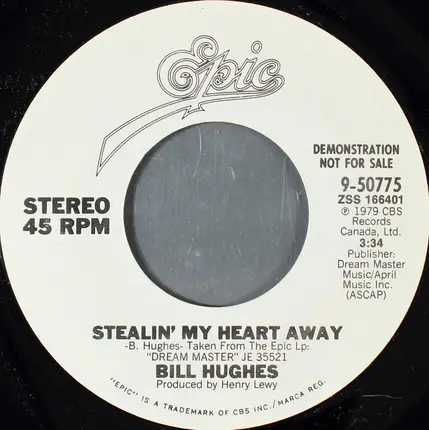 Billie Hughes - Stealin' My Heart Away