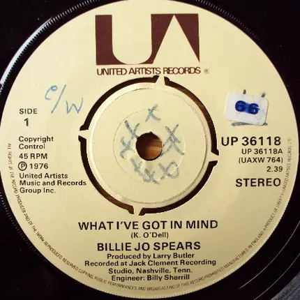 Billie Jo Spears - What I've Got In Mind / Everytime Two Fools Collide