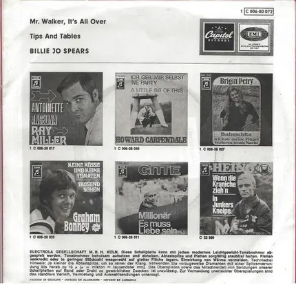 Billie Jo Spears - Mr. Walker, It's All Over!