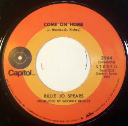 Billie Jo Spears - I Stayed Long Enough / Come On Home
