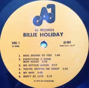 LP - Billie Holiday - Lady Day Blues