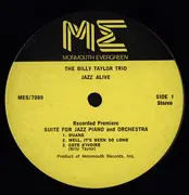 LP - Billy Taylor , Billy Taylor Trio - Jazz Alive: The Billy Taylor Trio In Live Performance