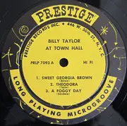 LP - Billy Taylor Trio - At Town Hall - original pressing, mono